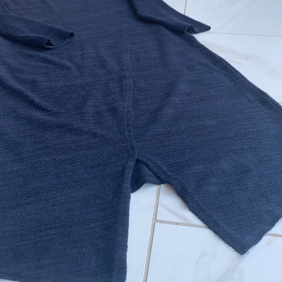 Anthropologie -Moth cozy navy dress mid calf Sz S. Cute slit detail in the back - Picture 8 of 8